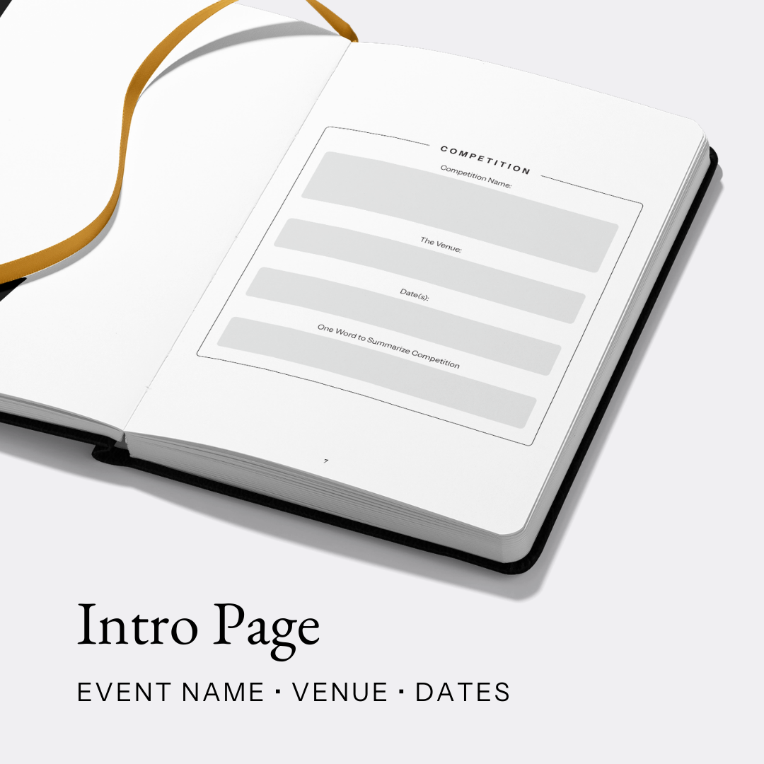 PREORDER - My Weightlifting Competition Journal - Volume 1