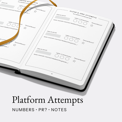 PREORDER - My Weightlifting Competition Journal - Volume 1